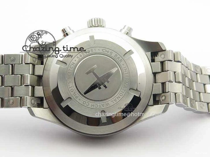 MIROTIME 1231 WaterResistant Pilot Chrono 2016 IW377710 ZF 1:1 Best Edition Black Dial On SS Bracelet A7750 V 7277